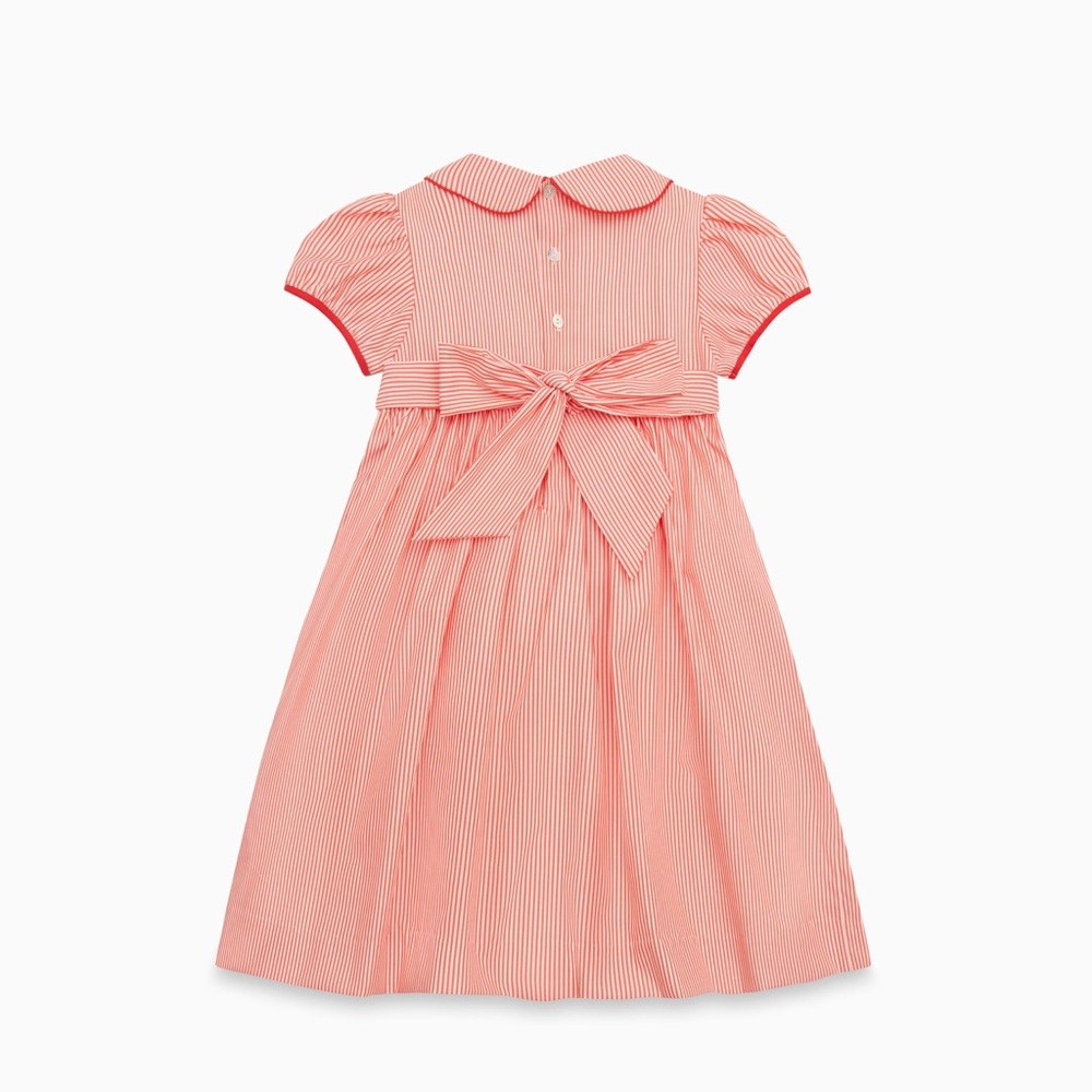 Lallie Alexis Red and White Striped Smocked Dress - Picture 11 of 11